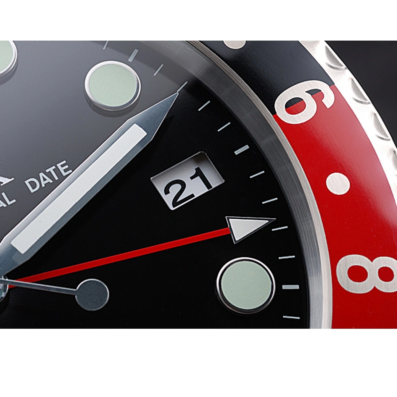 Aaa replica watch Master Rolex II 622478 GMT Wall Black-Red Clock 0630